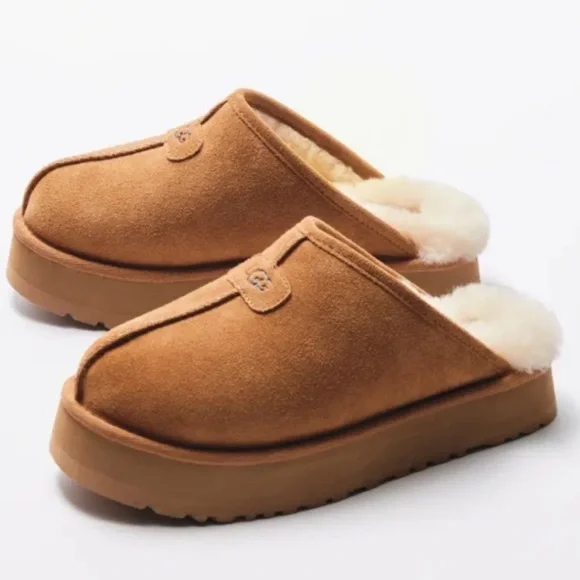 UGG Discoquette Slide Slipper, chestnut SIZE 6